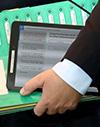 iPad and papers